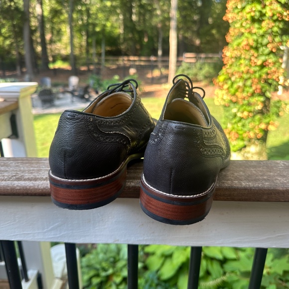 ?️Cole Haan Shoes Mens Grand C12227 Black Leather Wingtip Brogue Size 11.5M NWT main image 2